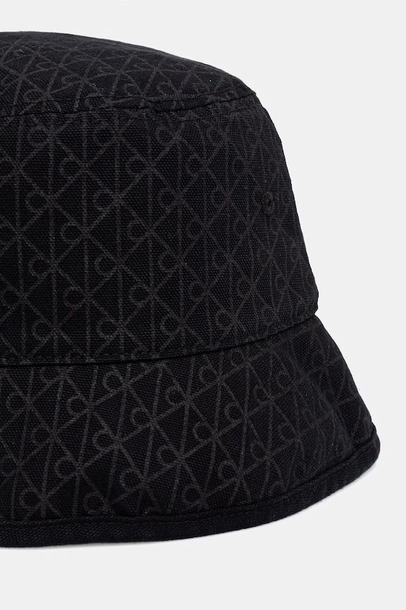 Akcesoria Calvin Klein kapelusz bucket damski bawełniany LV04F5100G czarny