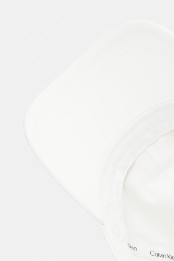 Calvin Klein czapka bejsbolówka damska bawełniana biały LV04F5089G
