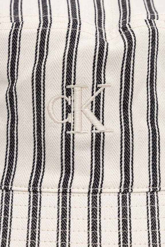 Calvin Klein klobúk bucket dámsky bavlnený béžová LV04F5083G