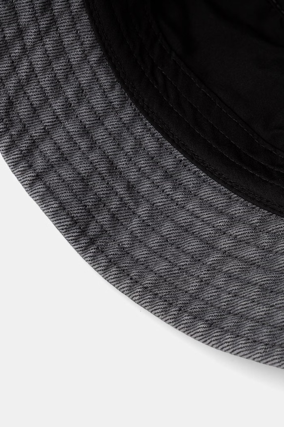 Akcesoria Calvin Klein kapelusz bucket damski jeansowy LV04F5081G szary