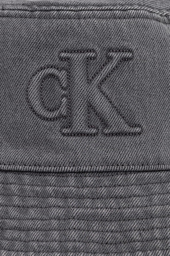 Calvin Klein kapelusz bucket damski jeansowy szary LV04F5081G