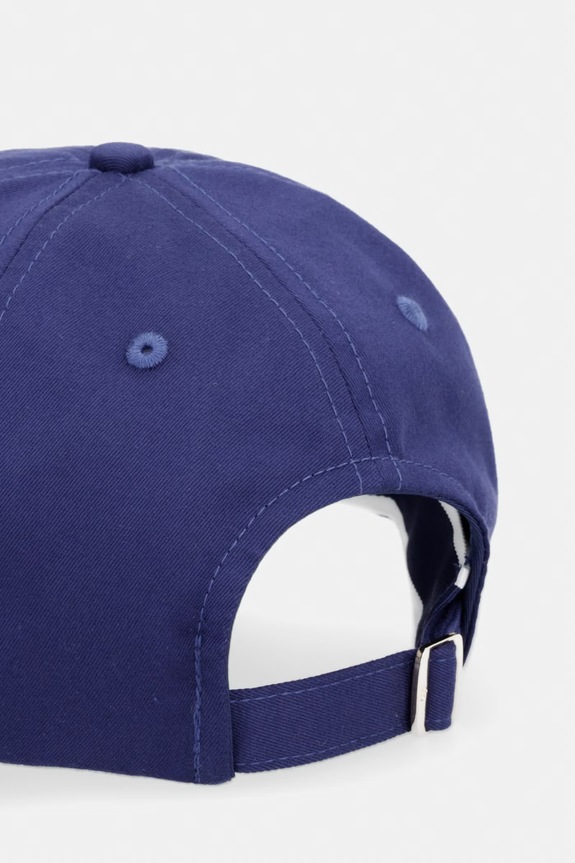 Doplnky Tommy Hilfiger čiapka so šiltom dámska AW0AW18671 tmavomodrá