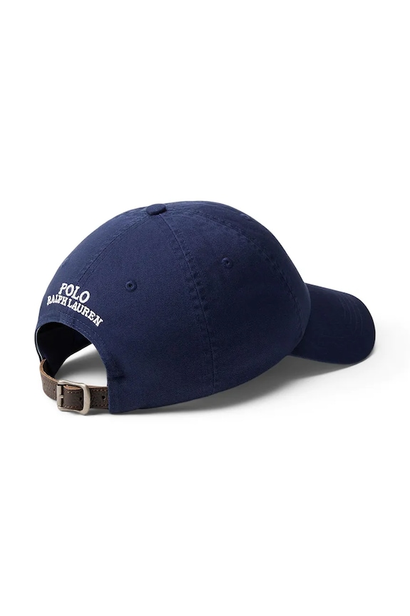 Polo Ralph Lauren kapa s šiltom moška bombažna 710B19130 mornarsko modra AW26