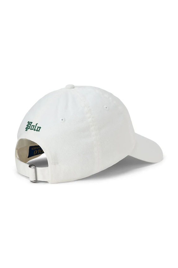 Polo Ralph Lauren șapcă de baseball pentru bărbați, din bumbac 710B19129 alb AW26