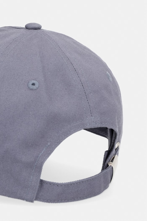 Doplnky Calvin Klein čiapka so šiltom pánska bavlnená LV04D5136G sivá