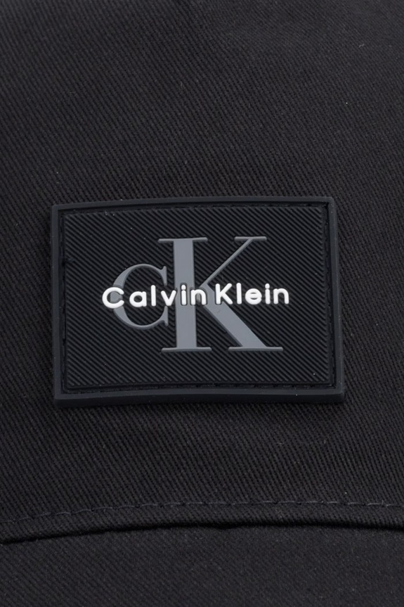 Calvin Klein czapka z daszkiem męska bawełniana LV04D5136G czarny AW26