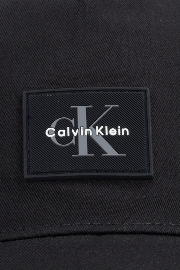 Calvin Klein czapka z daszkiem męska bawełniana LV04D5136G czarny AW26
