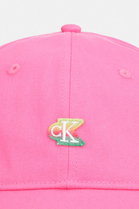 Calvin Klein czapka bejsbolówka męska bawełniana LV04D5133G różowy AW26