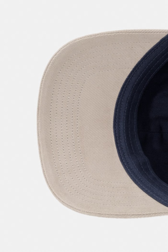 Calvin Klein czapka z daszkiem męska bawełniana granatowy LV04D5110G