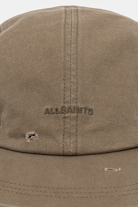 AllSaints czapka z daszkiem snapback męska bawełniana 29M106XE zielony AW26