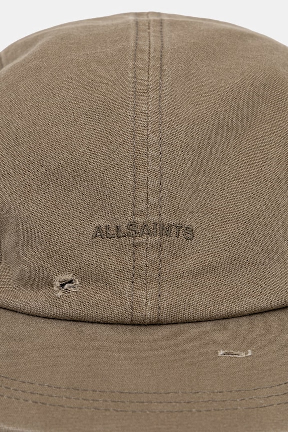 AllSaints czapka z daszkiem snapback męska bawełniana 29M106XE zielony AW26