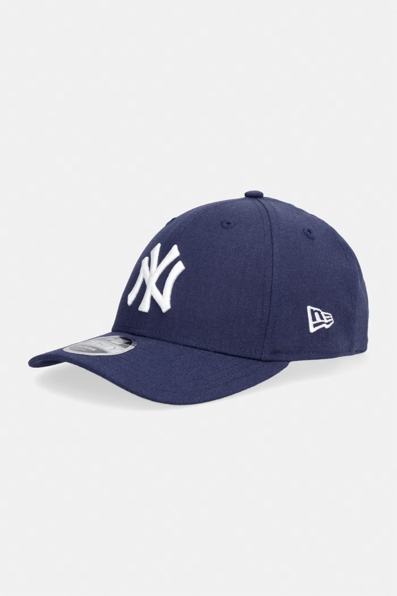 New Era Καπέλο με γείσο από πρόσμιξη λινού LINEN 940 MC NYY σκούρο μπλε 60856291