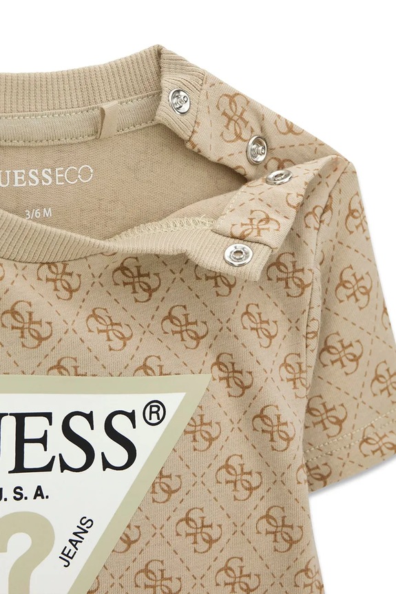 Chłopiec Guess komplet codzienny dziecięcy bawełniany I6YG01.K3964.9BY2 beżowy
