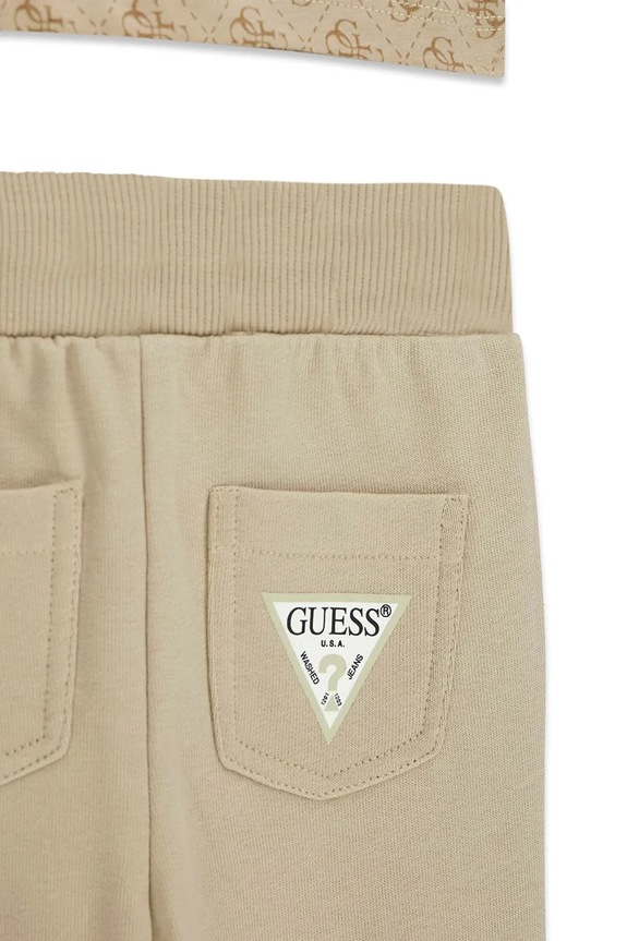 Guess komplet codzienny dziecięcy bawełniany beżowy I6YG01.K3964.9BY2