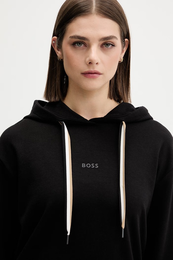 BOSS súprava loungwear dámska CP Stripe_Long Set 50575927 čierna