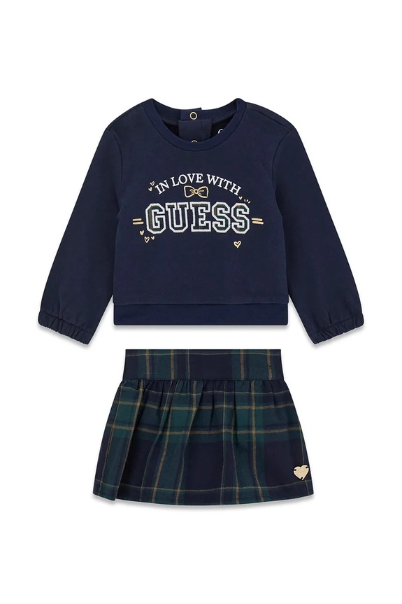 Guess komplet codzienny dziecięcy bawełniany granatowy A6YG07.K3913.9BY2