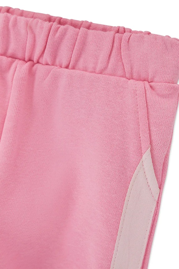 Guess komplet dresowy dziecięcy bawełniany różowy A6YG05.K3902.9BY2