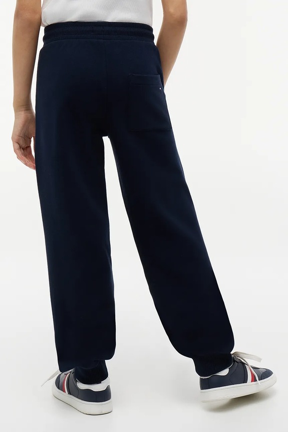 Tommy Hilfiger teplákové nohavice detské s bavlnou tmavomodrá KG0KG09448.9BY2