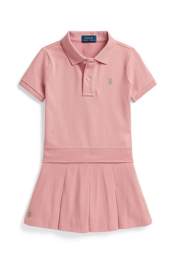 Polo Ralph Lauren komplet za svaki dan za djecu od pamuka s elastanom roza 312B19943002