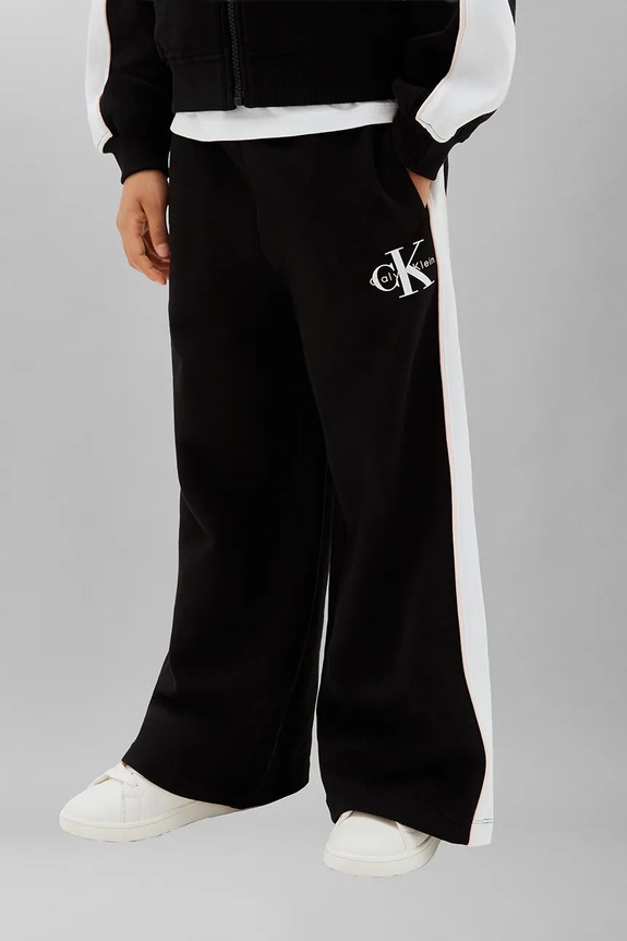 Calvin Klein Jeans Tepláková detská bavlnená čierna LVCKTJI12G.128.170.9BY2