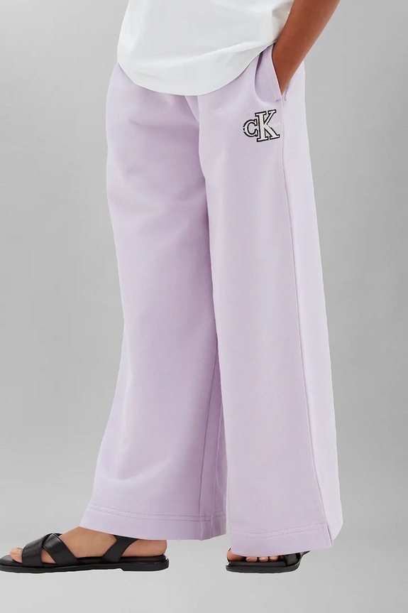 Calvin Klein Jeans pantaloni de trening pentru copii din bumbac violet LVCKTJC36G.128.170.9BY2