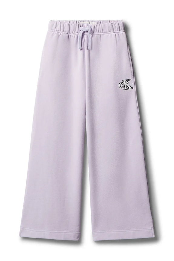Calvin Klein Jeans pantaloni de trening pentru copii din bumbac LVCKTJC36G.128.170.9BY2 violet AW26