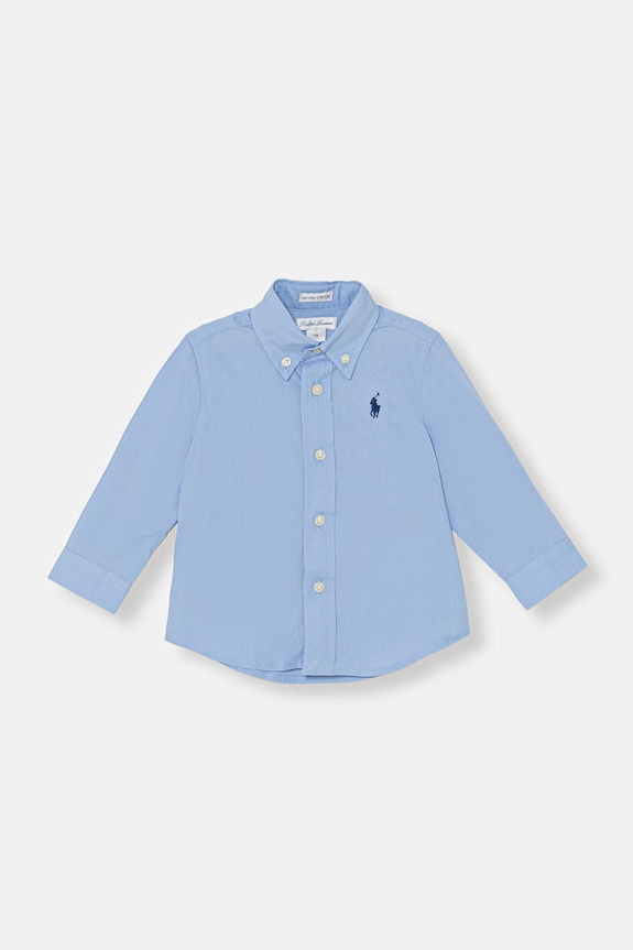 Polo Ralph Lauren сорочка для немовлят бавовняна блакитний 320952199001