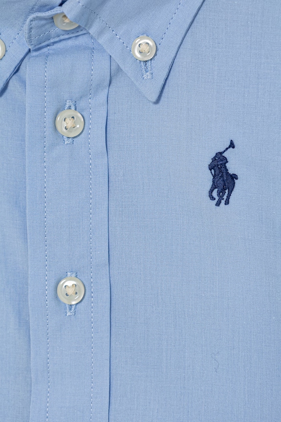 Хлопчик Polo Ralph Lauren сорочка для немовлят бавовняна 320952199001 блакитний