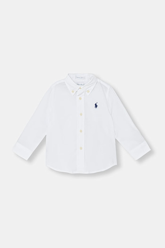 Polo Ralph Lauren πουκάμισο βρεφικό βαμβακερό λευκό 320952199002