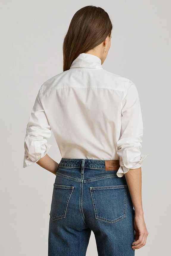 Lauren Ralph Lauren koszula damska bawełniana 200P13874 biały AW26