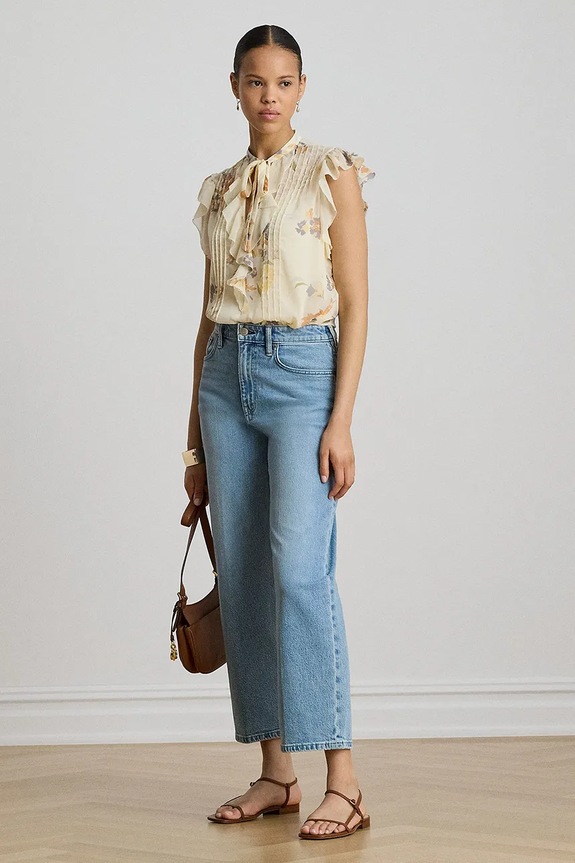 Odzież Lauren Ralph Lauren bluzka damska 200P13955 beżowy