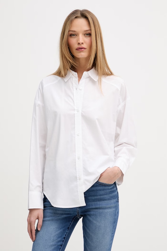 DKNY koszula damska bawełniana biały DJ6W2243