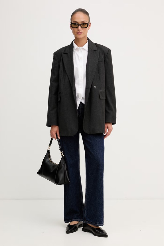 Calvin Klein Jeans πουκάμισο γυναικείο βαμβακερό LV047G126G λευκό AW26