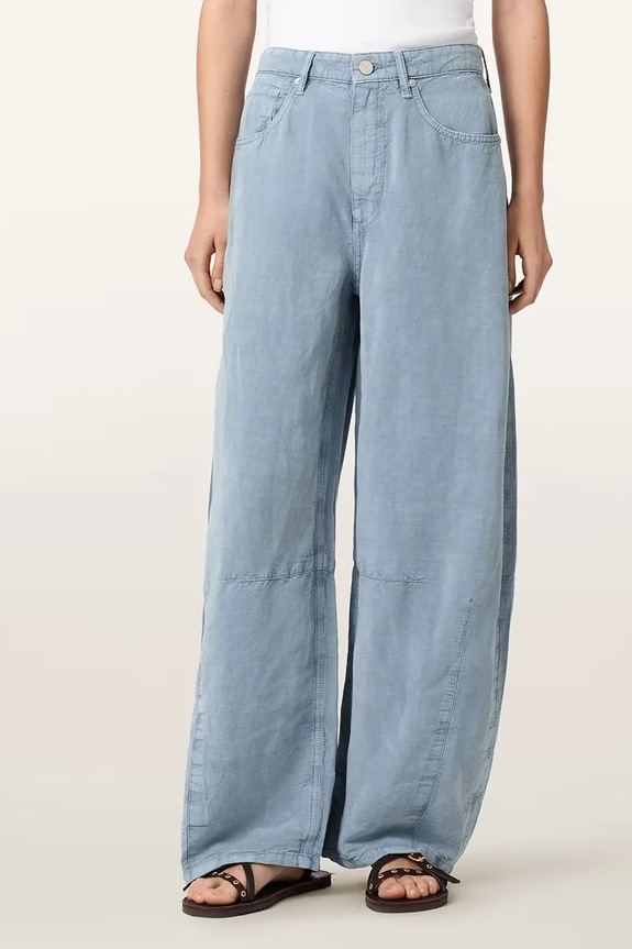 AllSaints blugi barrel pentru femei JETT albastru W080TE