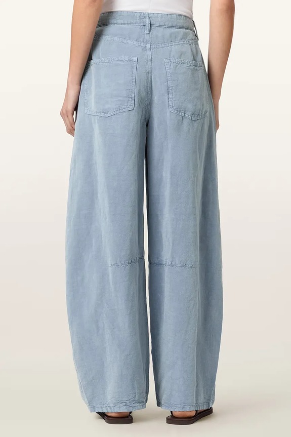AllSaints blugi barrel pentru femei JETT W080TE albastru AW26