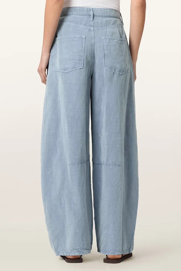 AllSaints blugi barrel pentru femei JETT W080TE albastru AW26
