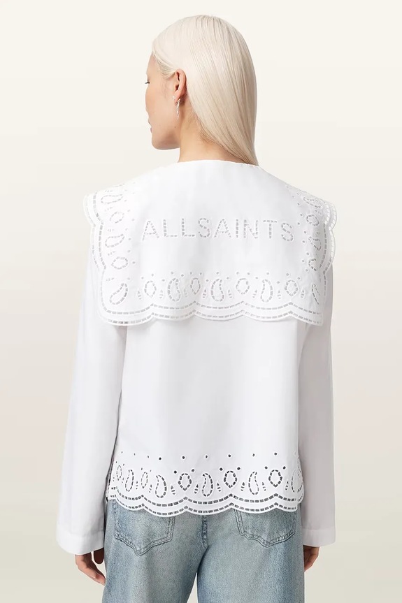 AllSaints koszula damska bawełniana MARIE W042PE biały AW26