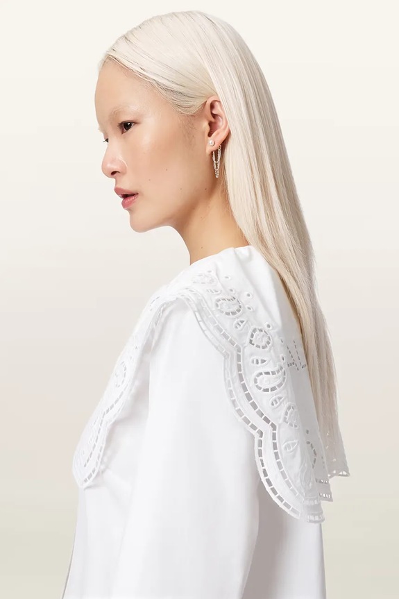 AllSaints koszula damska bawełniana MARIE biały W042PE