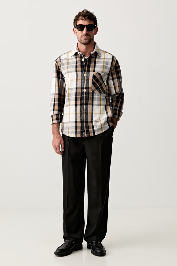 Joop! kurtka koszulowa męska bawełniana 30103720 czarny AW26