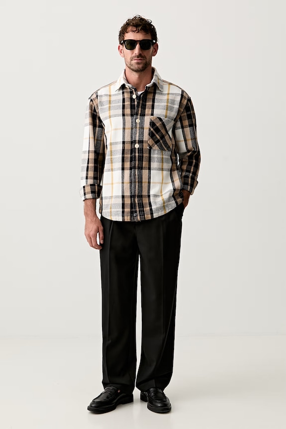 Joop! kurtka koszulowa męska bawełniana 30103720 czarny AW26