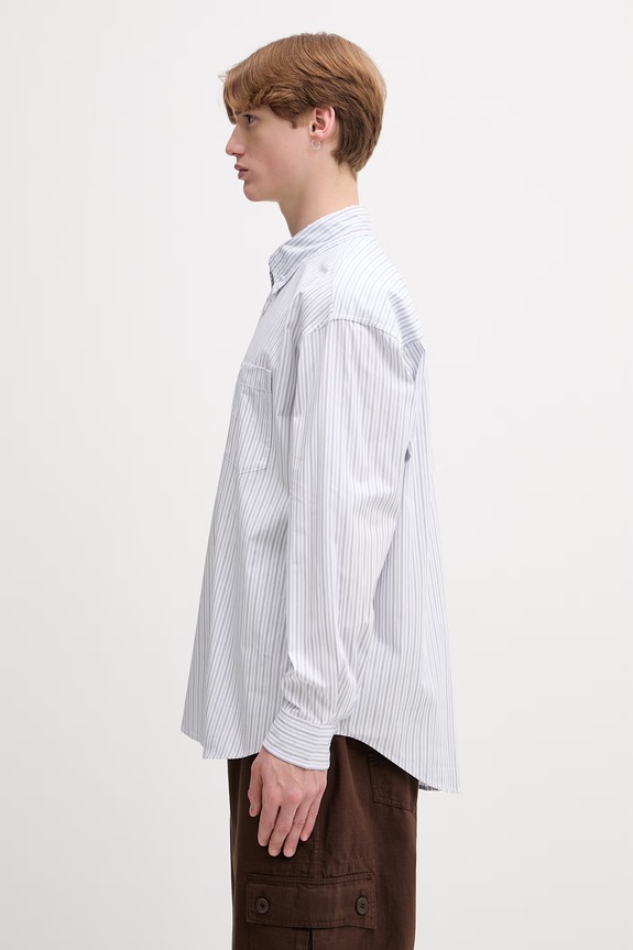 Carhartt WIP L/S Keene koszula bawełniana męska I036805 niebieski AW26