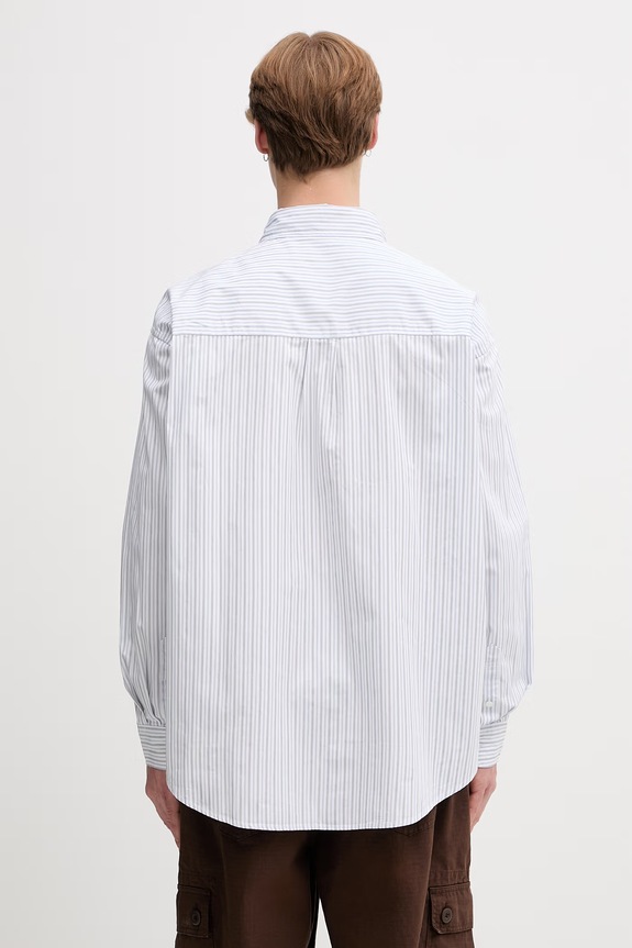 Odzież Carhartt WIP L/S Keene koszula bawełniana męska I036805 niebieski