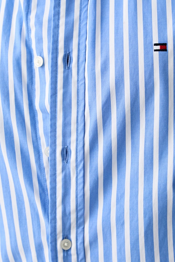 Tommy Hilfiger košulja za muškarce od pamuka MW0MW43315 plava