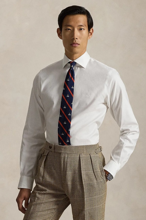Polo Ralph Lauren koszula męska bawełniana biały 712B15310