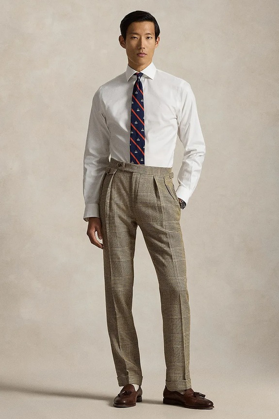 Odzież Polo Ralph Lauren koszula męska bawełniana 712B15310 biały