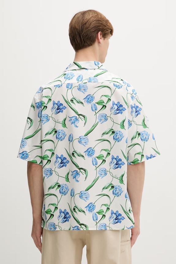 Одежда Kenzo рубашка для мужчин из хлопка FG65CH1329O2 белый