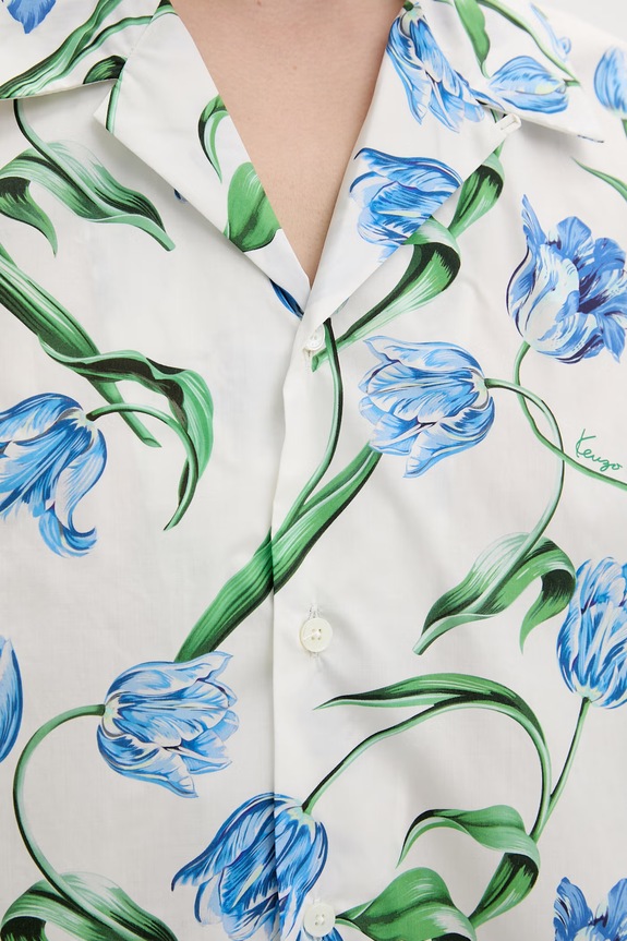 Kenzo рубашка для мужчин из хлопка FG65CH1329O2 белый