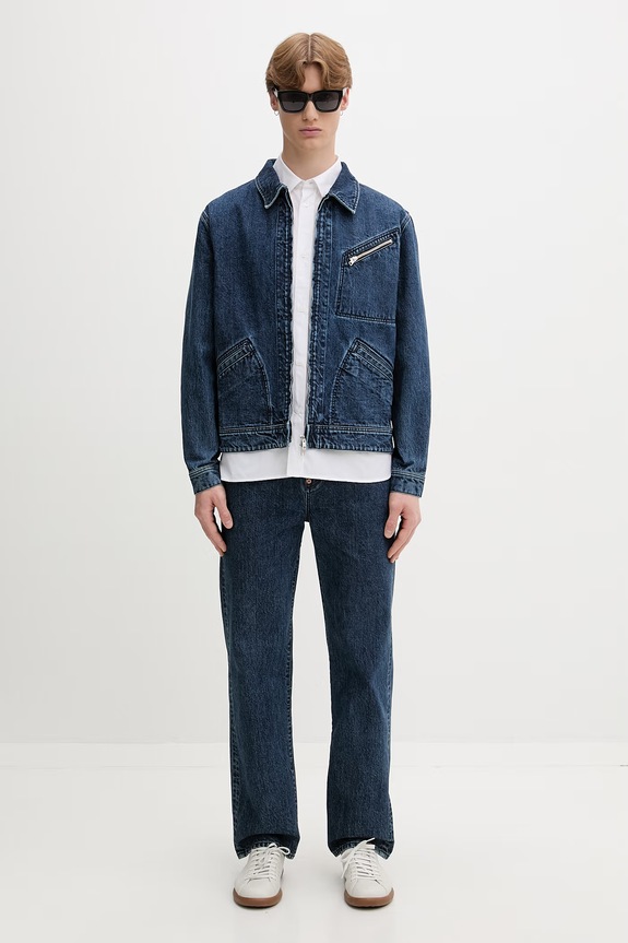Kenzo koszula męska bawełniana FG65CH4619LF biały AW26