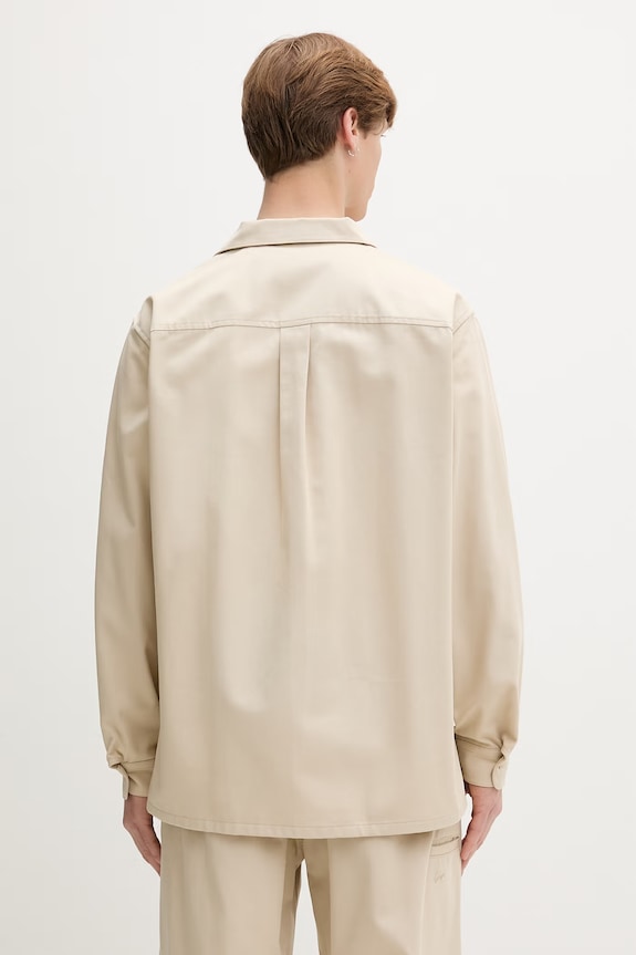 Oblečení Kenzo košile pánská bavlněná FG65CH4519OD béžová