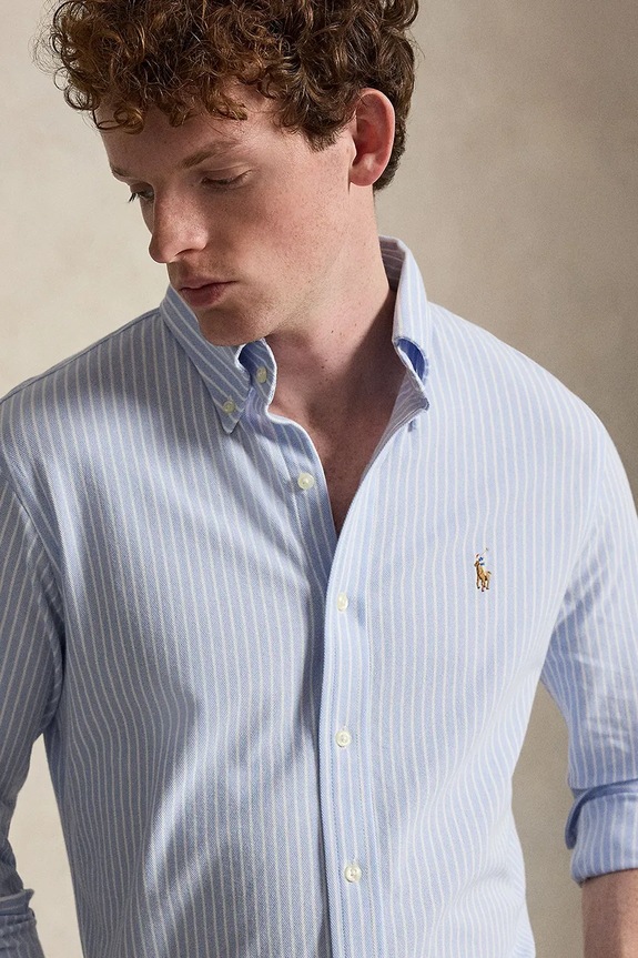 Polo Ralph Lauren koszula męska bawełniana biały 710B25852